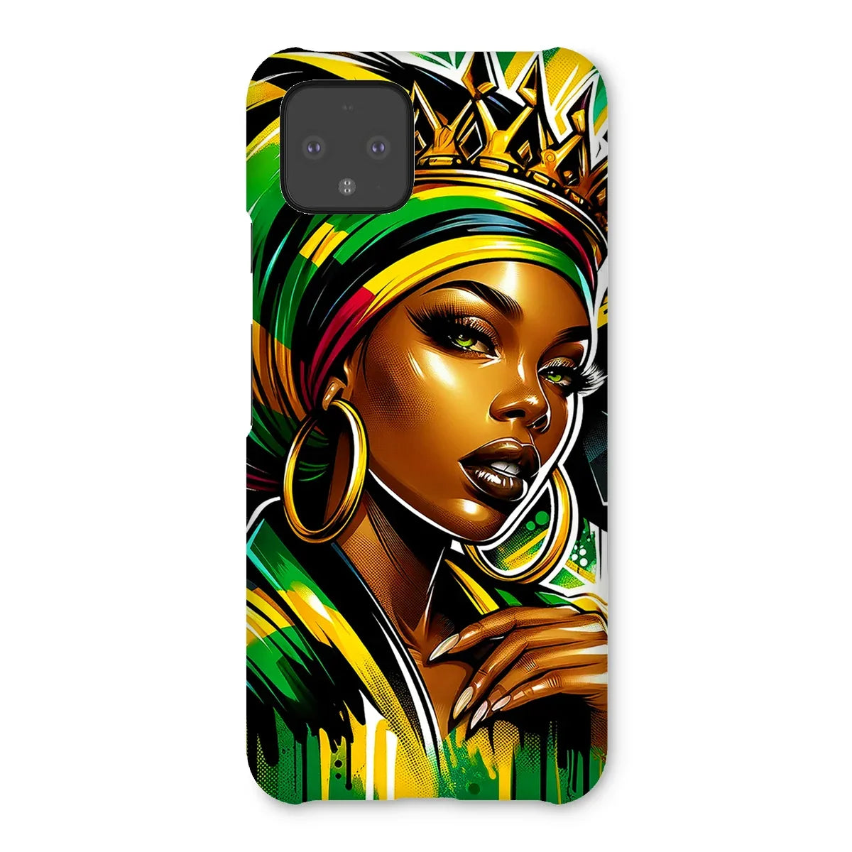 Gift For Her Rasta Queen Street Black Women Gift Snap Phone Case - D'Sare
