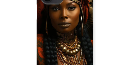 Empress Ebony Leopard Luxe MelanatedME Snap Phone Case by Prodigi
