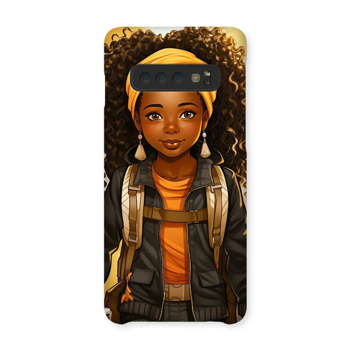 Autum Days Cute Black Girl MelanatedMe Snap Phone Case - D'Sare 