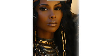 Blue Empress and The Majestic Leopard Snap Phone Case by Prodigi