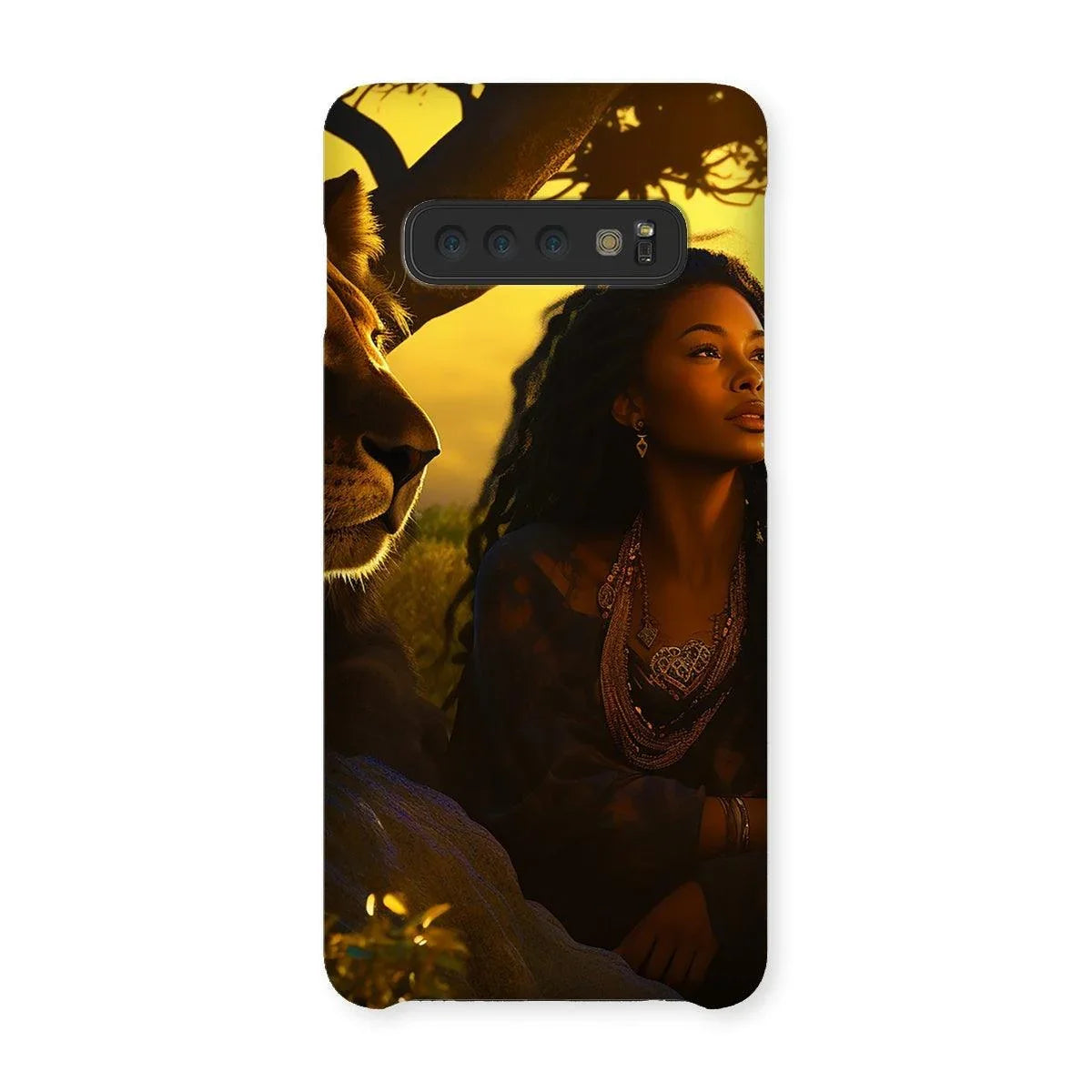 Empress Divine: The Black Feminine & Lion of Judah Legacy Snap Phone Case - D'Sare 