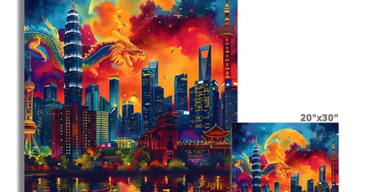 2024 Year Of The Dragon Celebration Hahnemühle Photo Rag Print by Prodigi