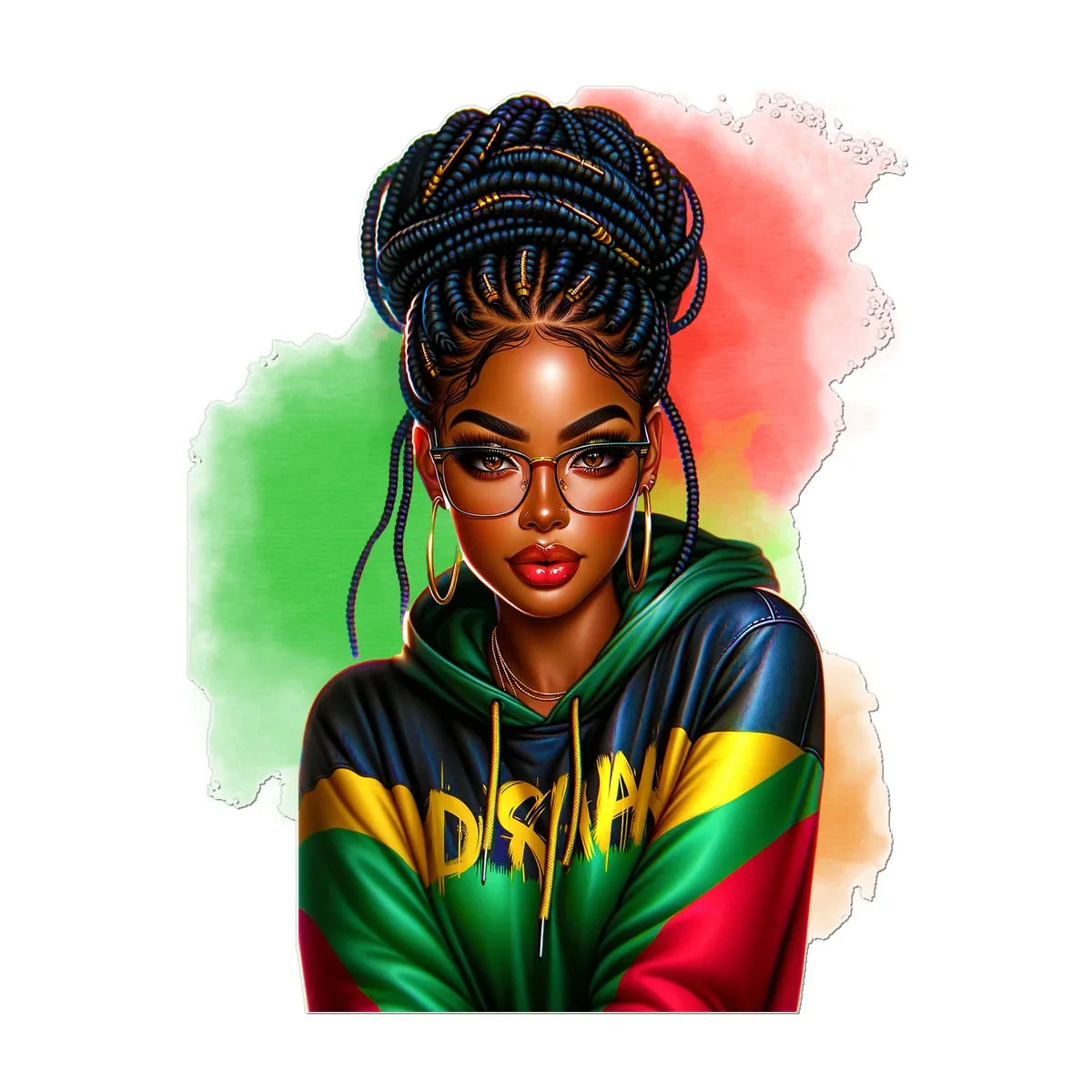 Irie Island Girl  Temporary Tattoo - D'Sare