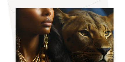 Happy Solar Return Empowered Ebony Sentiments Greeting Card - D'Sare