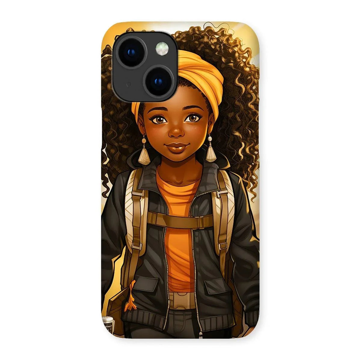 Autum Days Cute Black Girl MelanatedMe Snap Phone Case - D'Sare 