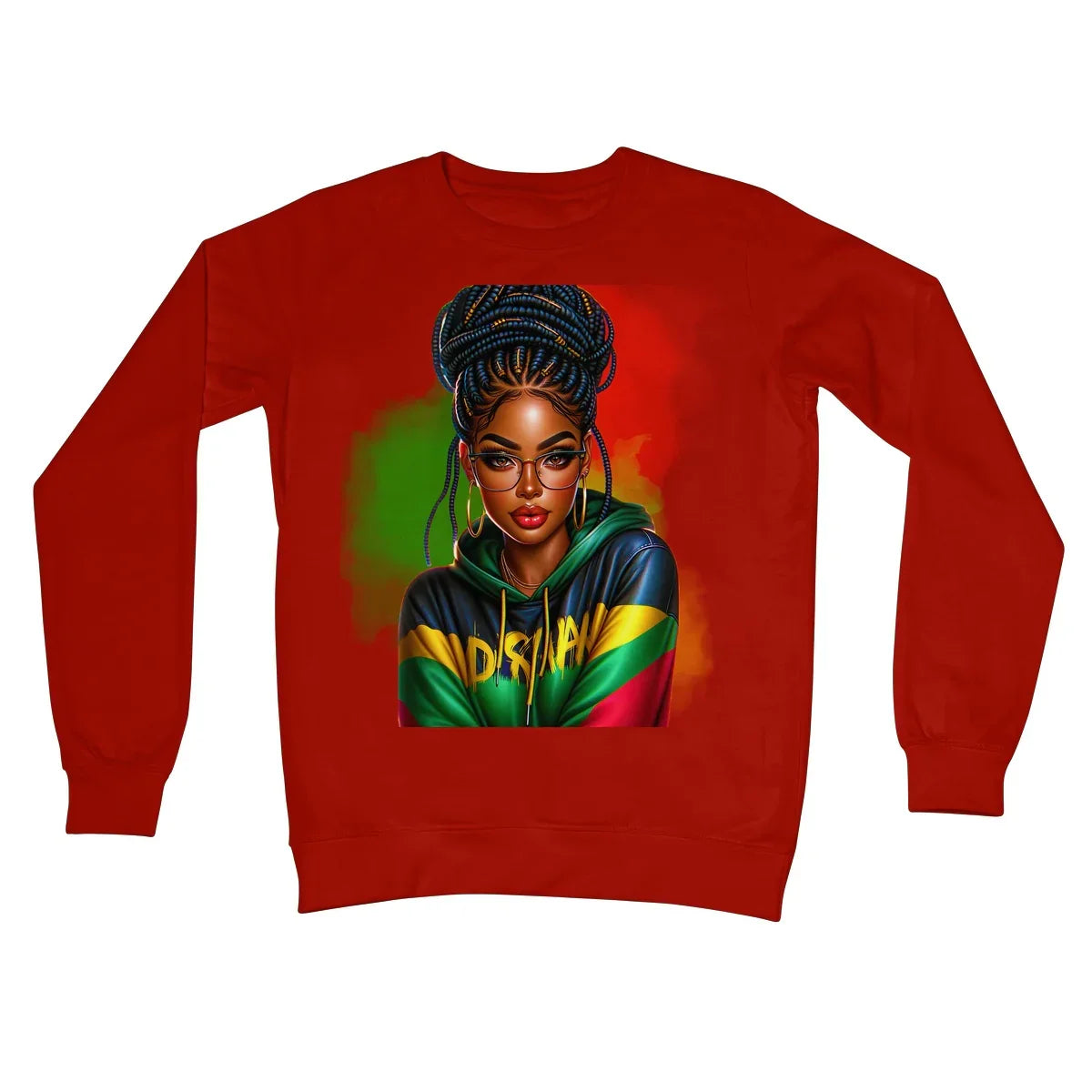 Irie Island Girl  Crew Neck Sweatshirt - D'Sare