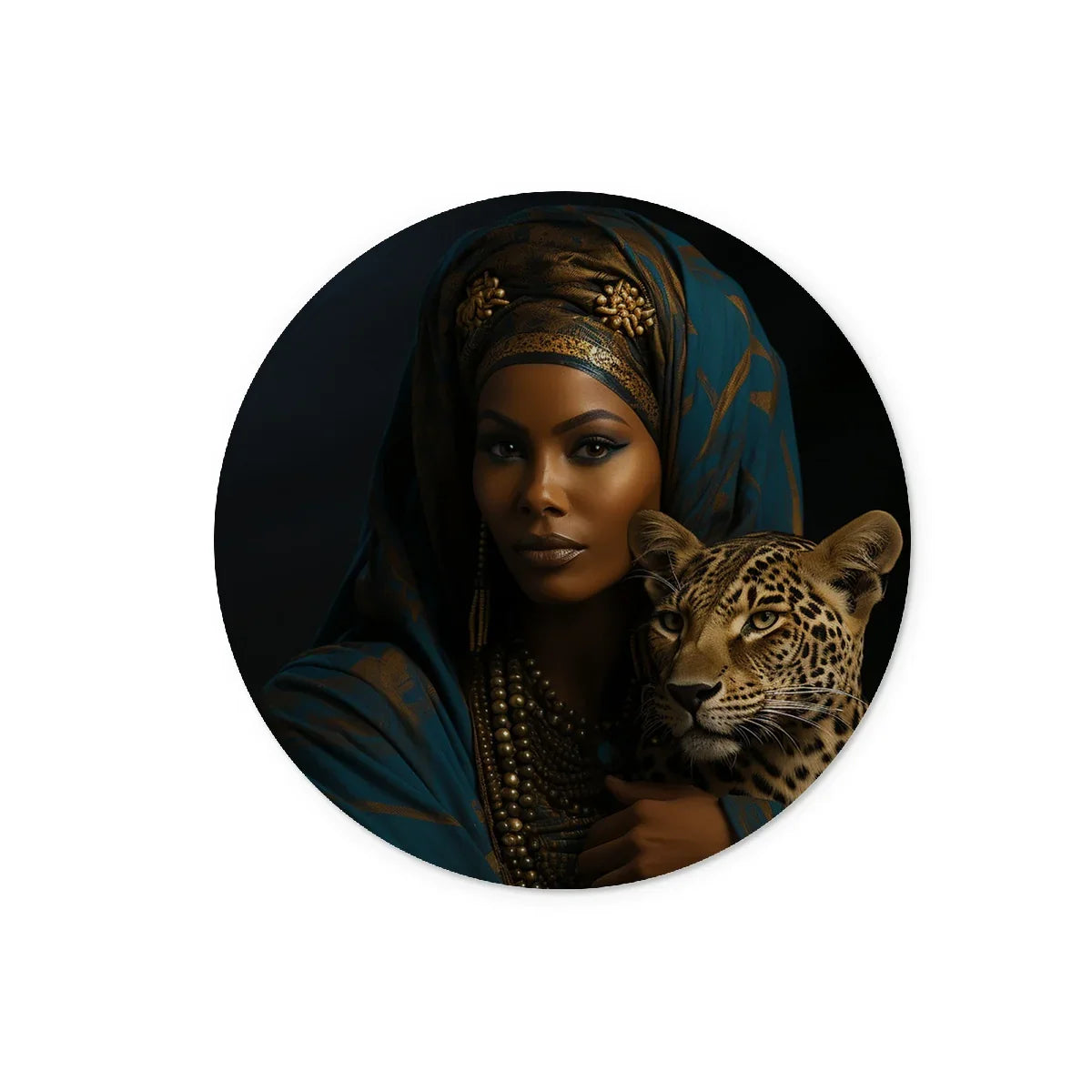 Leopard Luxe Lady Glamorous Empress  Glass Chopping Board - D'Sare