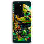 Mechanical Muse: Vibrant Graffiti Odyssey in Surreal Auto Wonderland Eco Phone Case - D'Sare