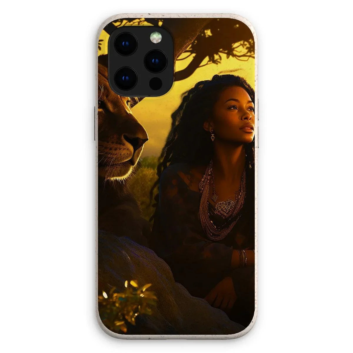 Empress Divine: The Black Feminine & Lion of Judah Legacy Eco Phone Case - D'Sare 