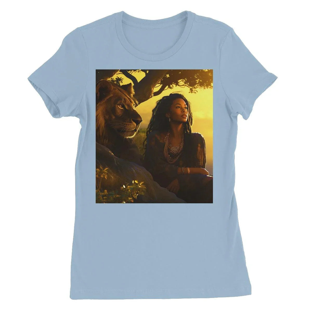 Empress Divine: The Black Feminine & Lion of Judah Legacy Women's Favourite T-Shirt - D'Sare 