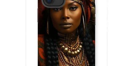 Empress Ebony Leopard Luxe MelanatedME Tough Phone Case - D'Sare