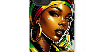 Gift For Her Rasta Queen Street Black Women Gift Tough Phone Case - D'Sare