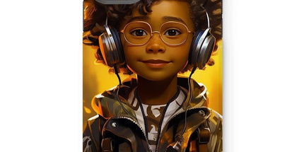 Little Boy Dino Dream Earphone: MelanatedMe Adventures by D'Sare Tough Phone Case by Prodigi