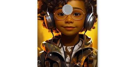 Little Boy Dino Dream Earphone: MelanatedMe Adventures by D'Sare Snap Phone Case - D'Sare 