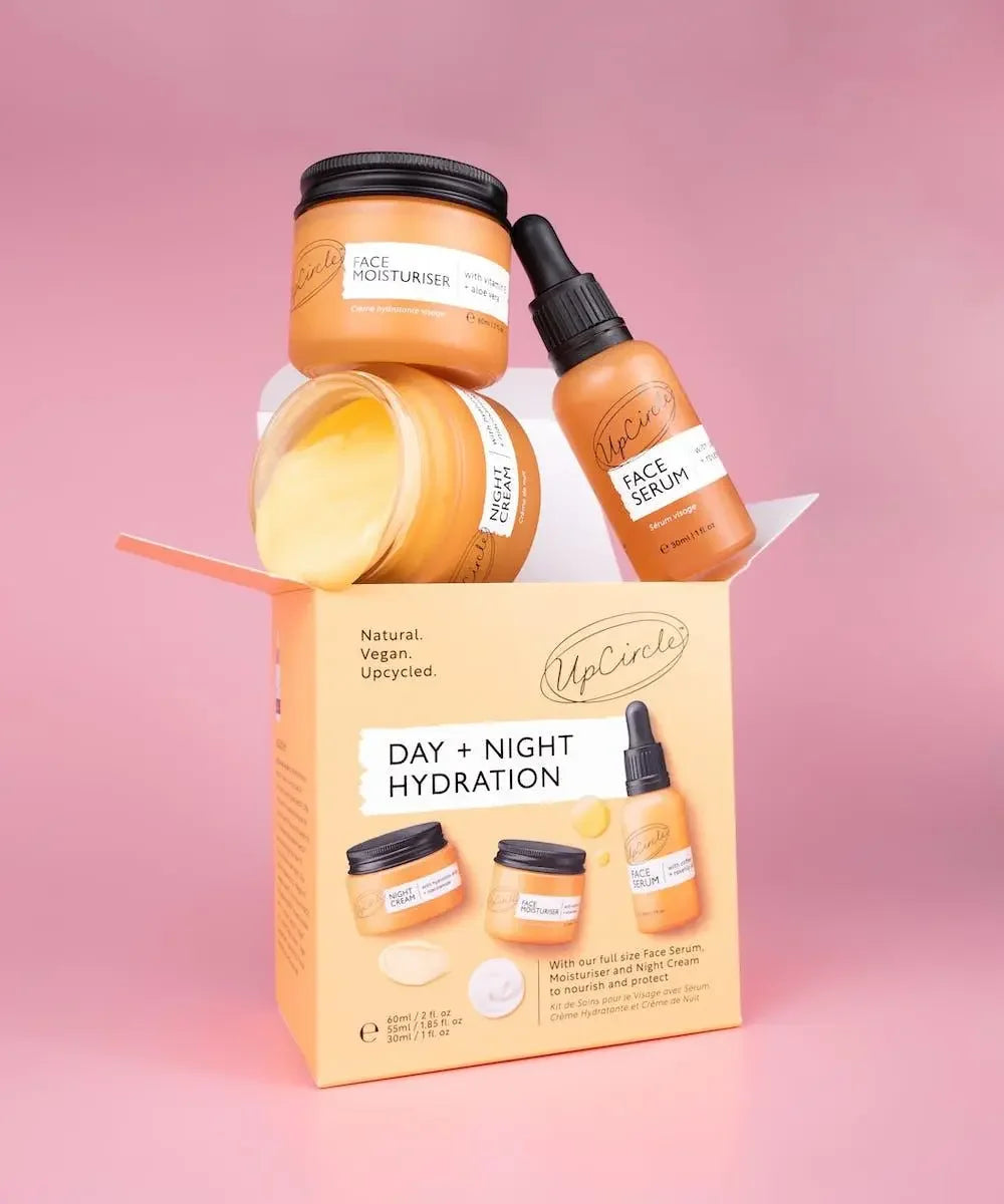 Eco Friendly Vegan Skincare Gift - Day + Night Hydration Set - D'Sare 