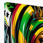 Gift For Her Rasta Queen Street Black Women Gift Eco Canvas - D'Sare