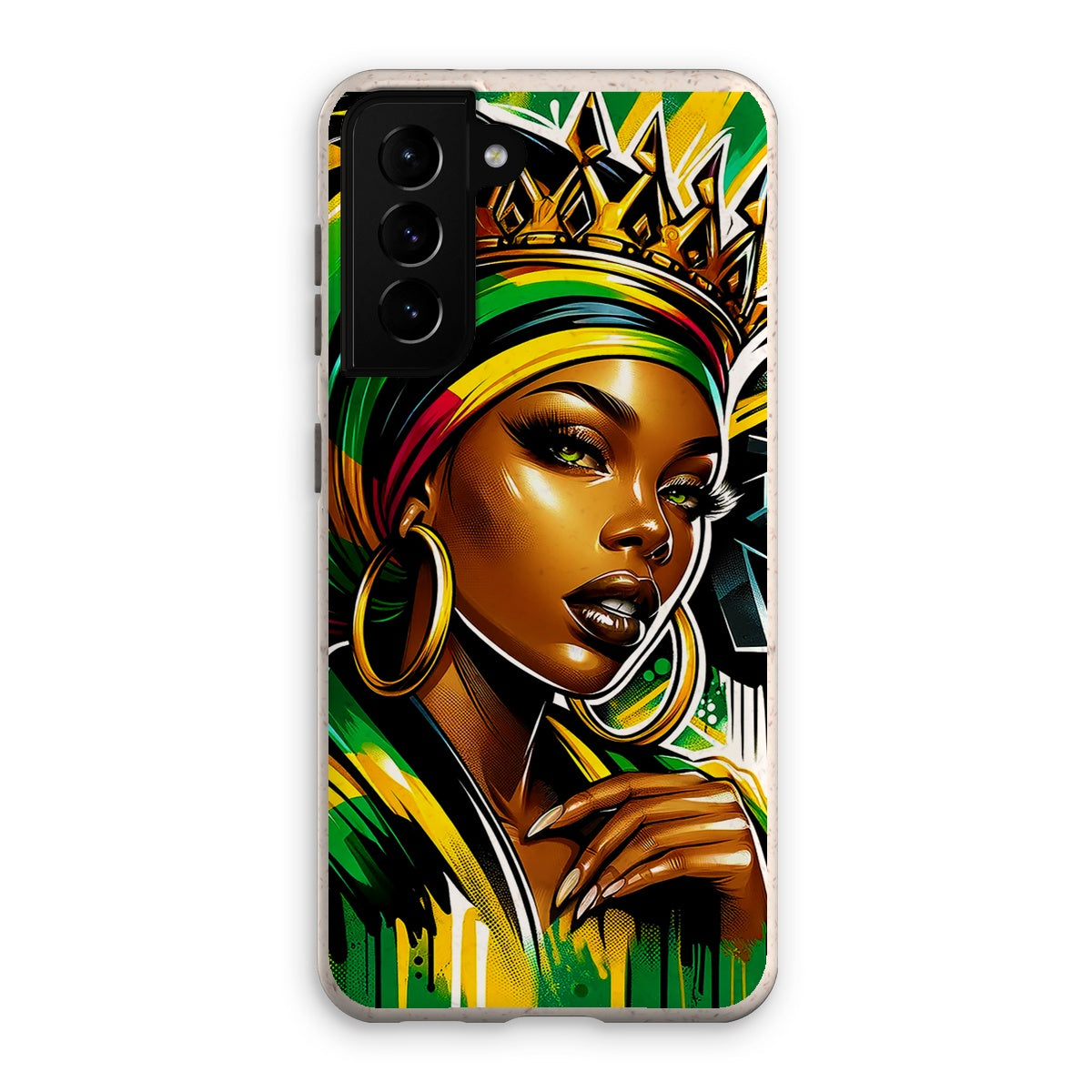 Gift For Her Rasta Queen Street Black Women Gift Eco Phone Case