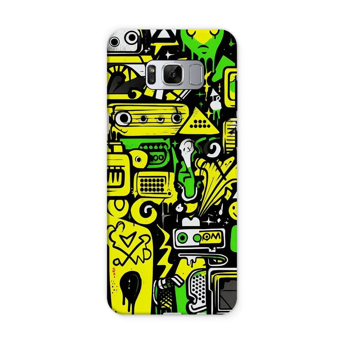 Graffiti Green and Yellow Abstract: A Dive into Vibrant Urban Art Tough Phone Case by Prodigi