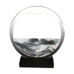 3D Round Glass Quicksand Sandscape Display - D'Sare