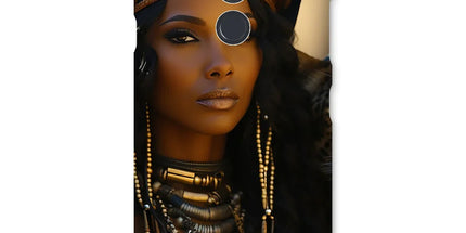 Blue Empress and The Majestic Leopard Snap Phone Case by Prodigi