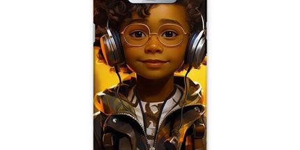 Little Boy Dino Dream Earphone: MelanatedMe Adventures by D'Sare Tough Phone Case by Prodigi