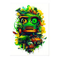 Graffiti Odyssey Surreal Urban Jungle Car Junk Yard Temporary Tattoo by Prodigi