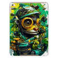 Nature's Resilience: Surreal Auto-Forest Artwork - Whimsical Raccoon and Greenery Infused Car Tablet Cases by Prodigi