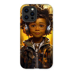 Little Boy Dino Dream Earphone: MelanatedMe Adventures by D'Sare Tough Phone Case - D'Sare 