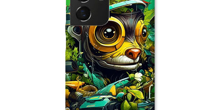 Nature's Resilience: Surreal Auto-Forest Artwork - Whimsical Raccoon and Greenery Infused Car  Snap Phone Case - D'Sare