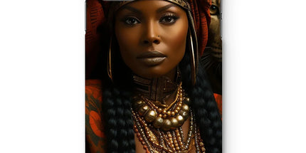 Empress Ebony Leopard Luxe MelanatedME Snap Phone Case by Prodigi