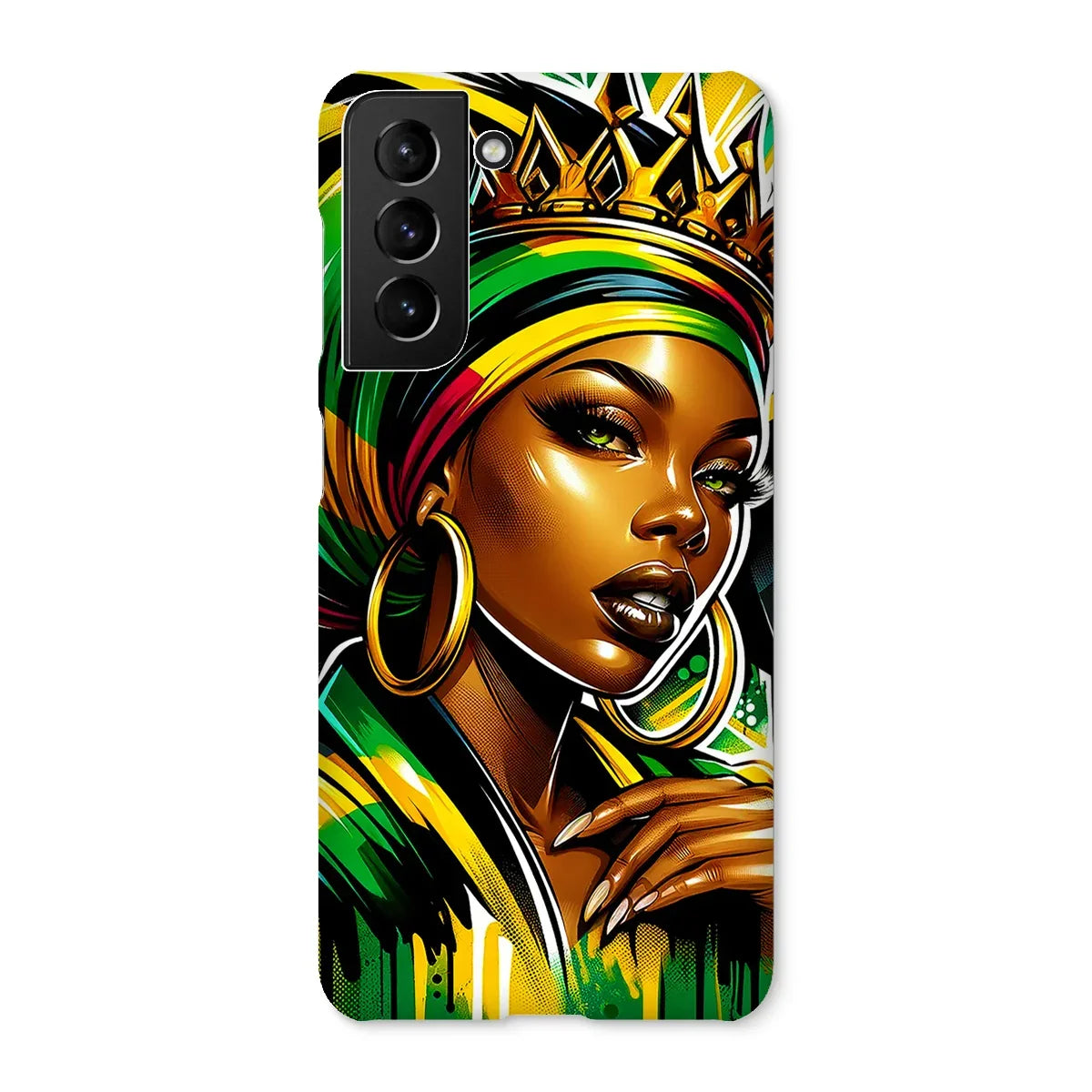 Gift For Her Rasta Queen Street Black Women Gift Snap Phone Case - D'Sare