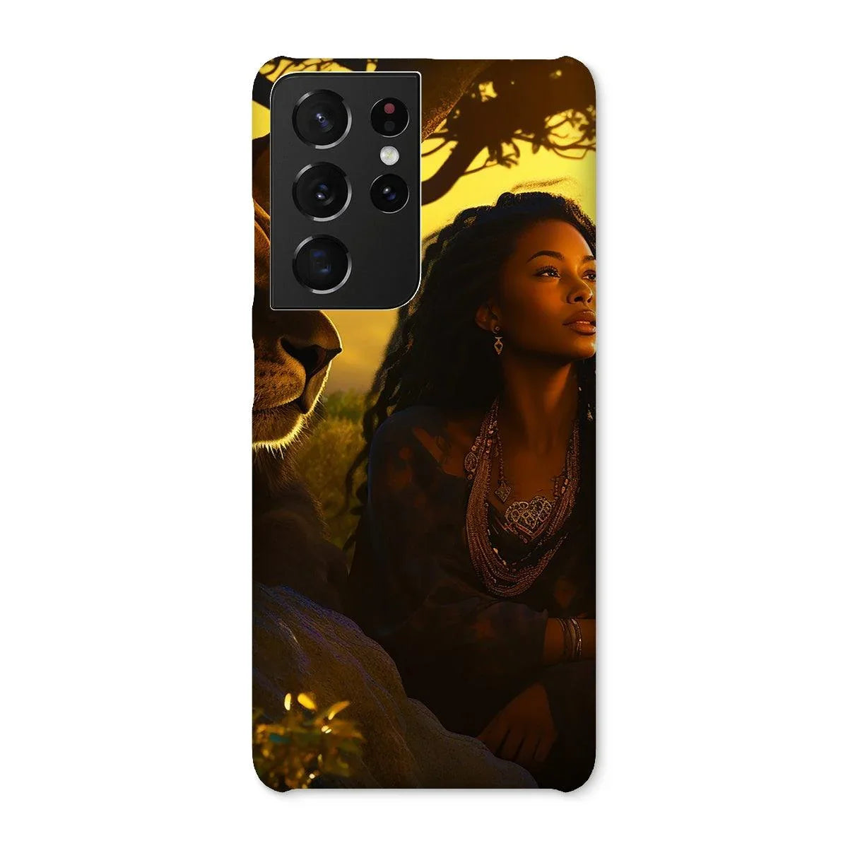 Empress Divine: The Black Feminine & Lion of Judah Legacy Snap Phone Case - D'Sare 