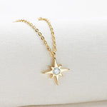 3MM Top Quality 925 Sterling Silver with 14K Gold Plated Moissanite Star Pendant For Women - D'Sare