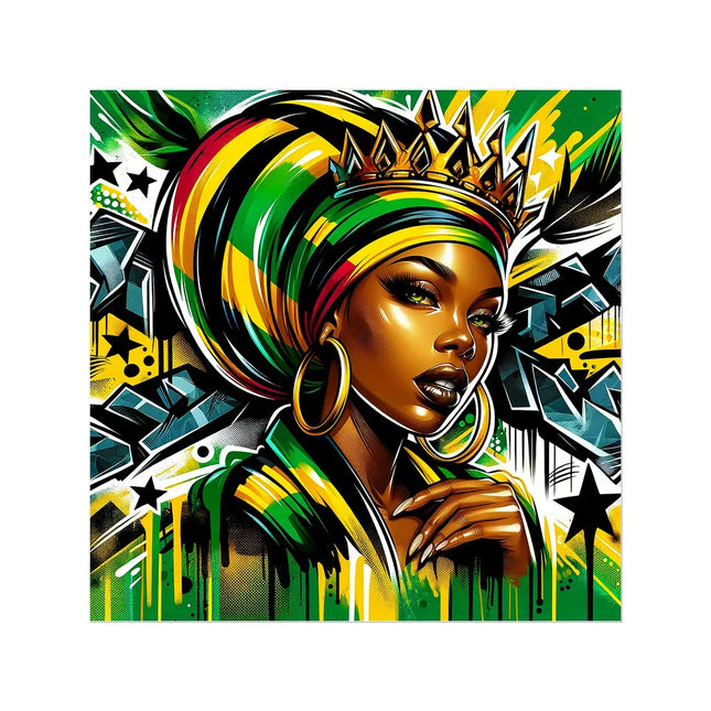 Gift For Her Rasta Queen Street Black Women Gift Temporary Tattoo - D'Sare