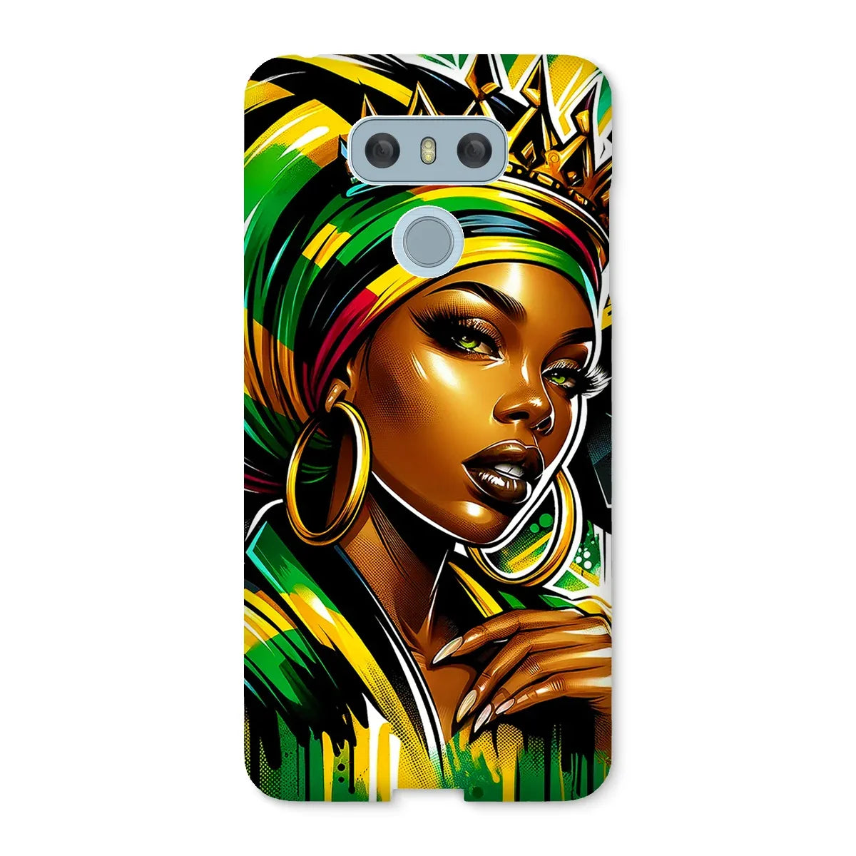 Gift For Her Rasta Queen Street Black Women Gift Snap Phone Case - D'Sare