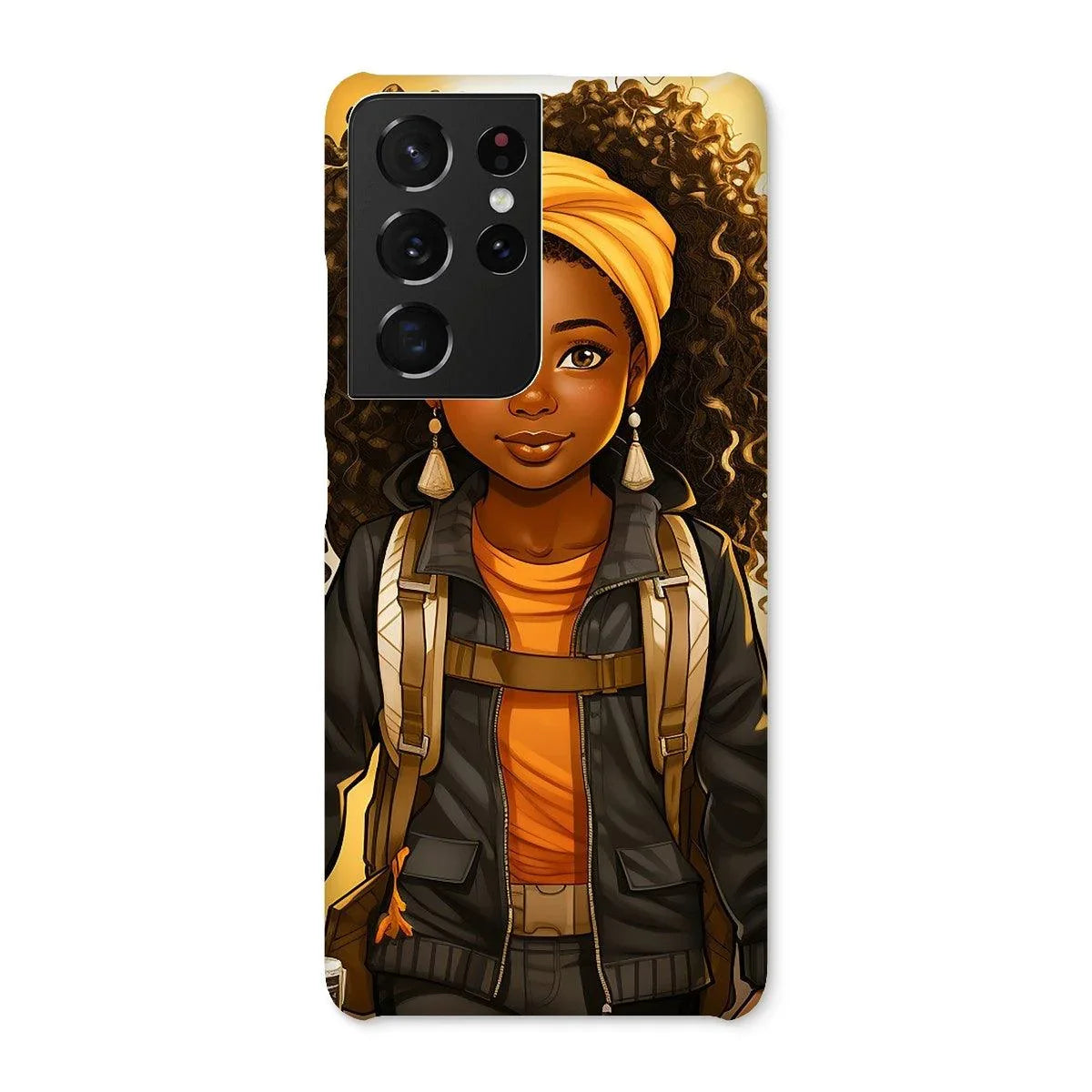 Autum Days Cute Black Girl MelanatedMe Snap Phone Case - D'Sare 