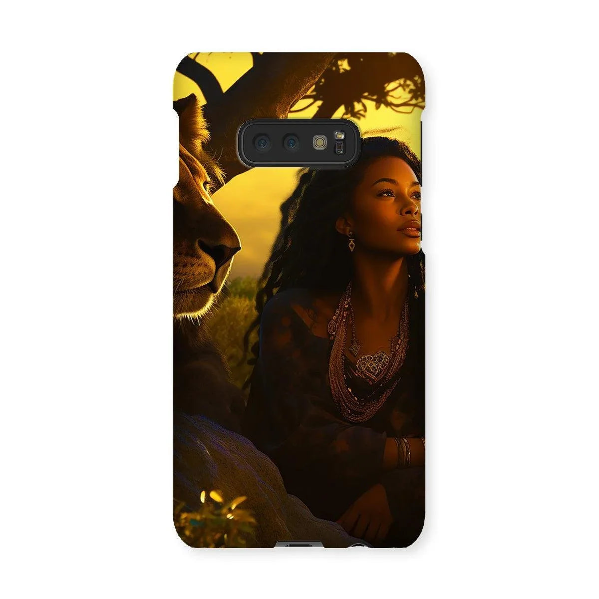 Empress Divine: The Black Feminine & Lion of Judah Legacy Snap Phone Case - D'Sare 