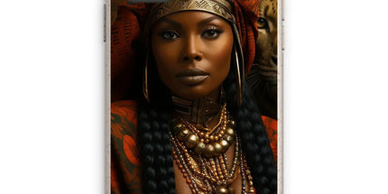 Empress Ebony Leopard Luxe MelanatedME Eco Phone Case by Prodigi