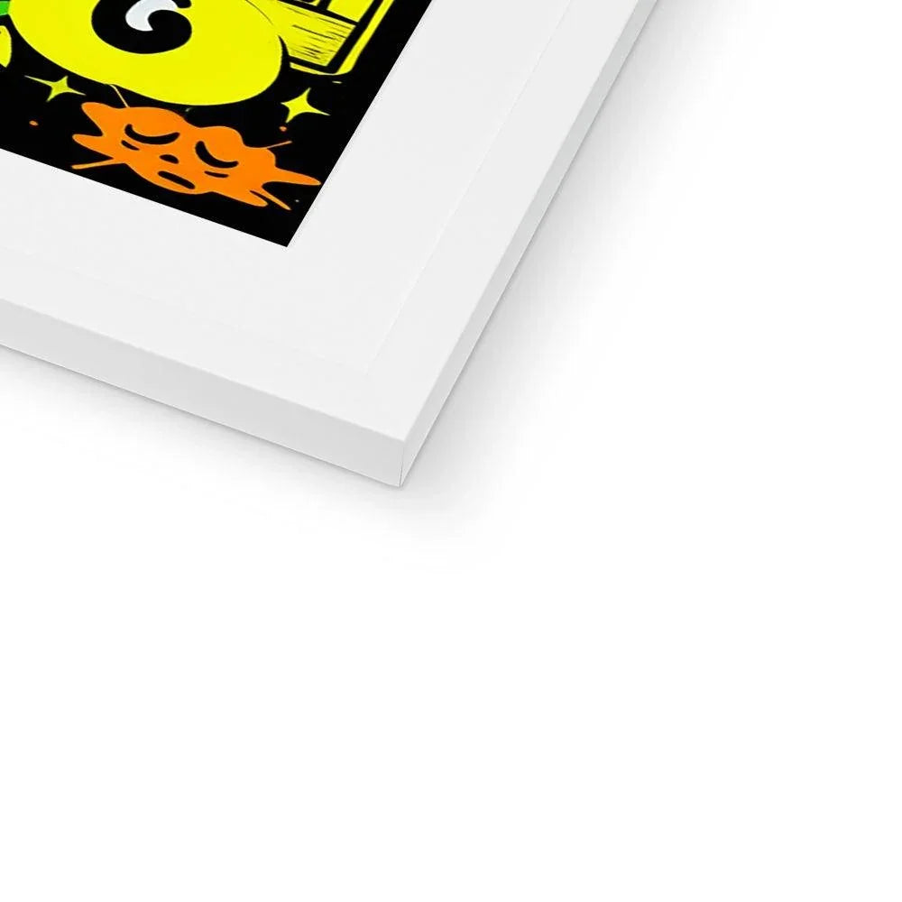 Graffiti Green and Yellow Abstract: A Dive into Vibrant Urban Art Framed & Mounted Print - D'Sare 