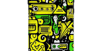 Graffiti Green and Yellow Abstract: A Dive into Vibrant Urban Art Tough Phone Case by Prodigi