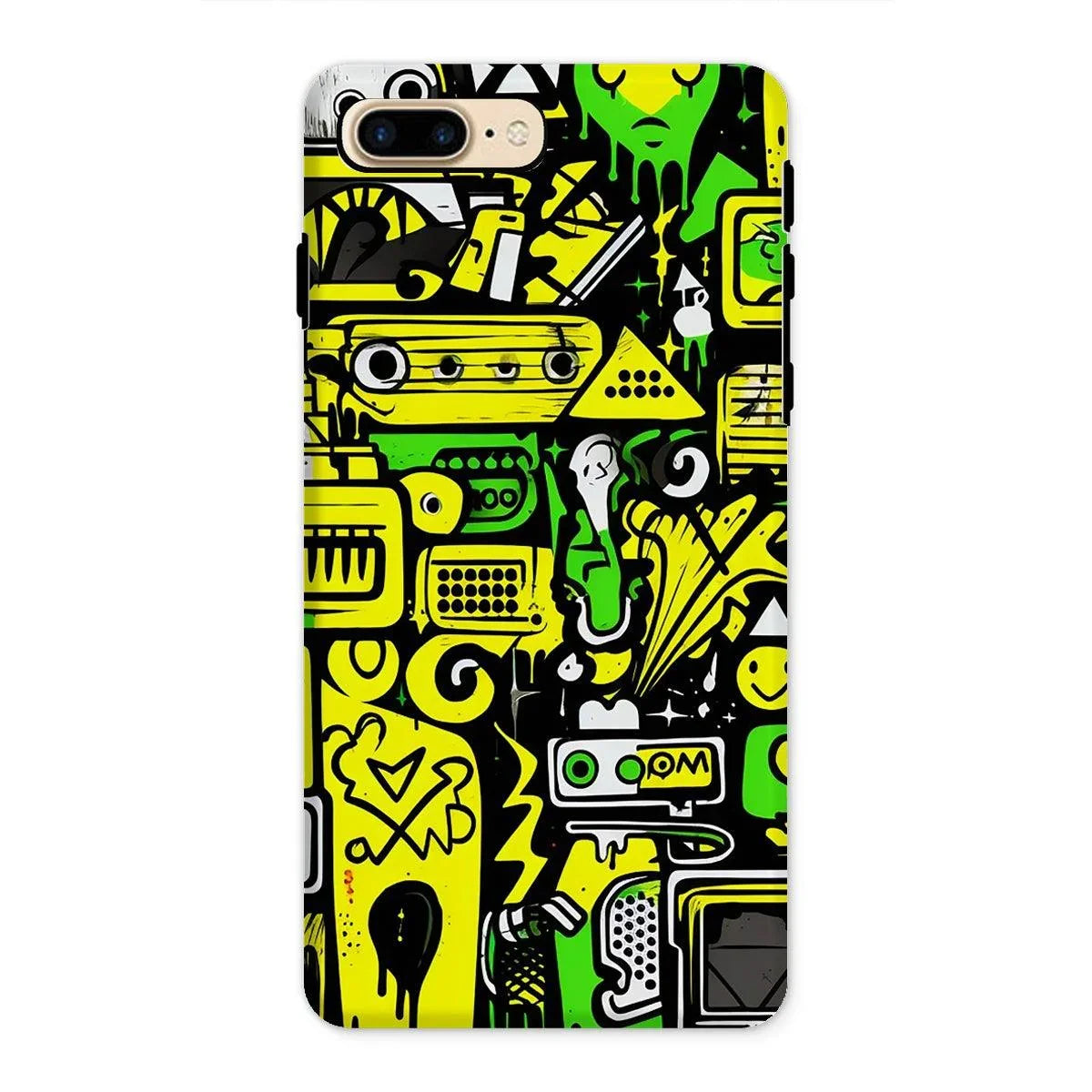 Graffiti Green and Yellow Abstract: A Dive into Vibrant Urban Art Tough Phone Case by Prodigi