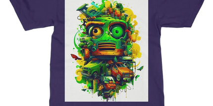 Graffiti Odyssey Surreal Urban Jungle Car Junk Yard Softstyle T-Shirt - D'Sare