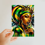 Gift For Her Rasta Queen Street Black Women Gift Classic Postcard - D'Sare