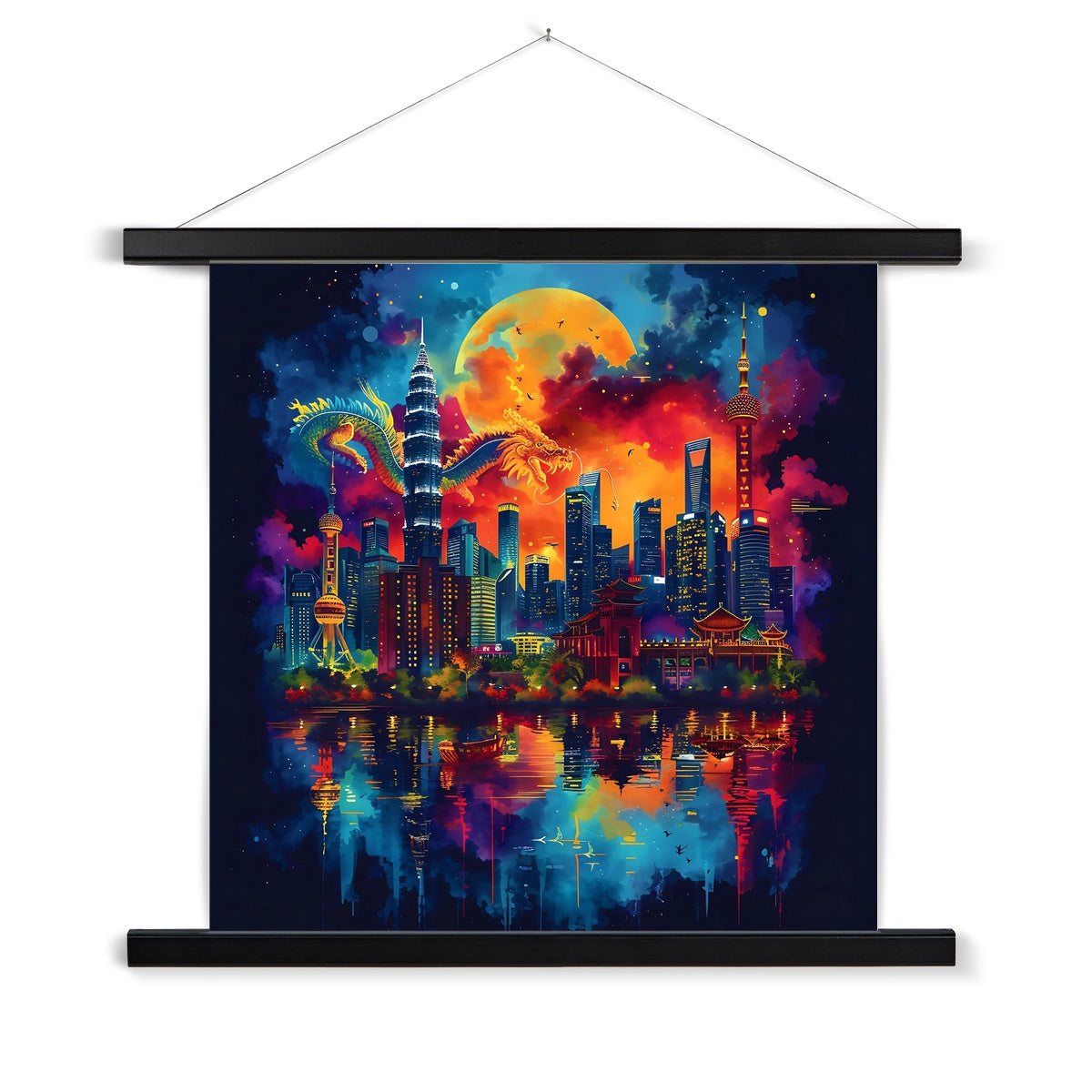 2024 Year Of The Dragon Celebration Fine Art Print with Hanger