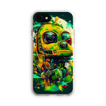 Mechanical Muse: Vibrant Graffiti Odyssey in Surreal Auto Wonderland Eco Phone Case - D'Sare