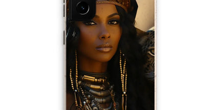 Blue Empress and The Majestic Leopard Eco Phone Case by Prodigi