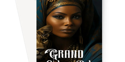 Grand Solar Return Leopard Luxe Lady Glamorous Empress  Greeting Card - D'Sare