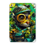 Nature's Resilience: Surreal Auto-Forest Artwork - Whimsical Raccoon and Greenery Infused Car  Tablet Cases - D'Sare