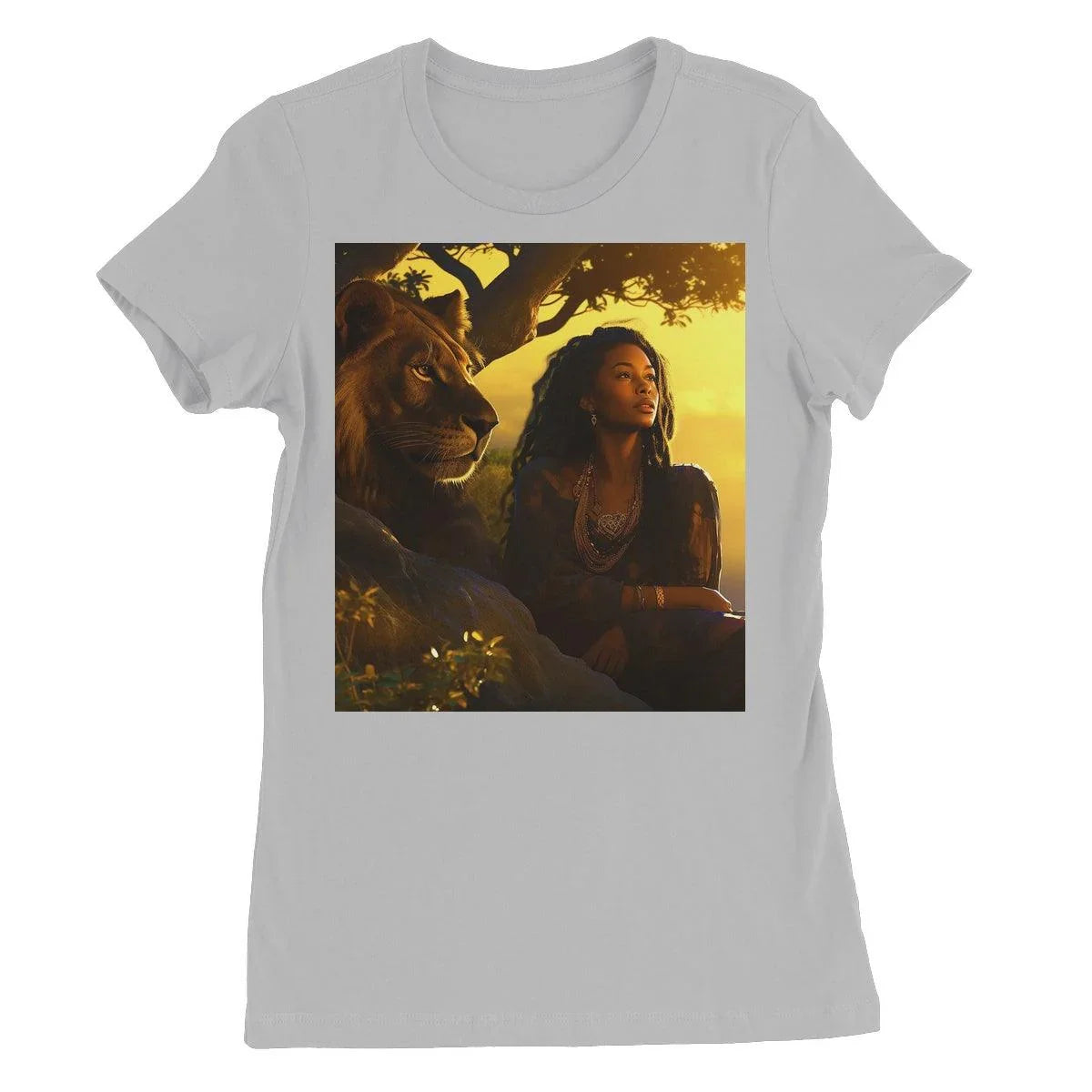 Empress Divine: The Black Feminine & Lion of Judah Legacy Women's Favourite T-Shirt - D'Sare 