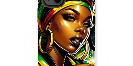 Gift For Her Rasta Queen Street Black Women Gift Tough Phone Case - D'Sare